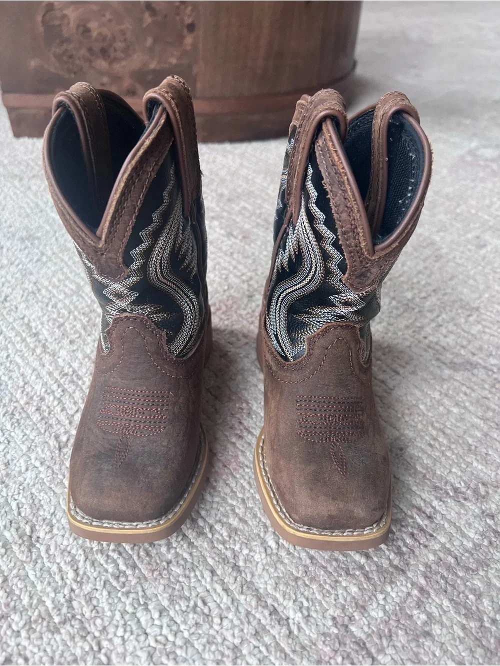 Toddler Durango Brown Suede Western Cowboy Boots